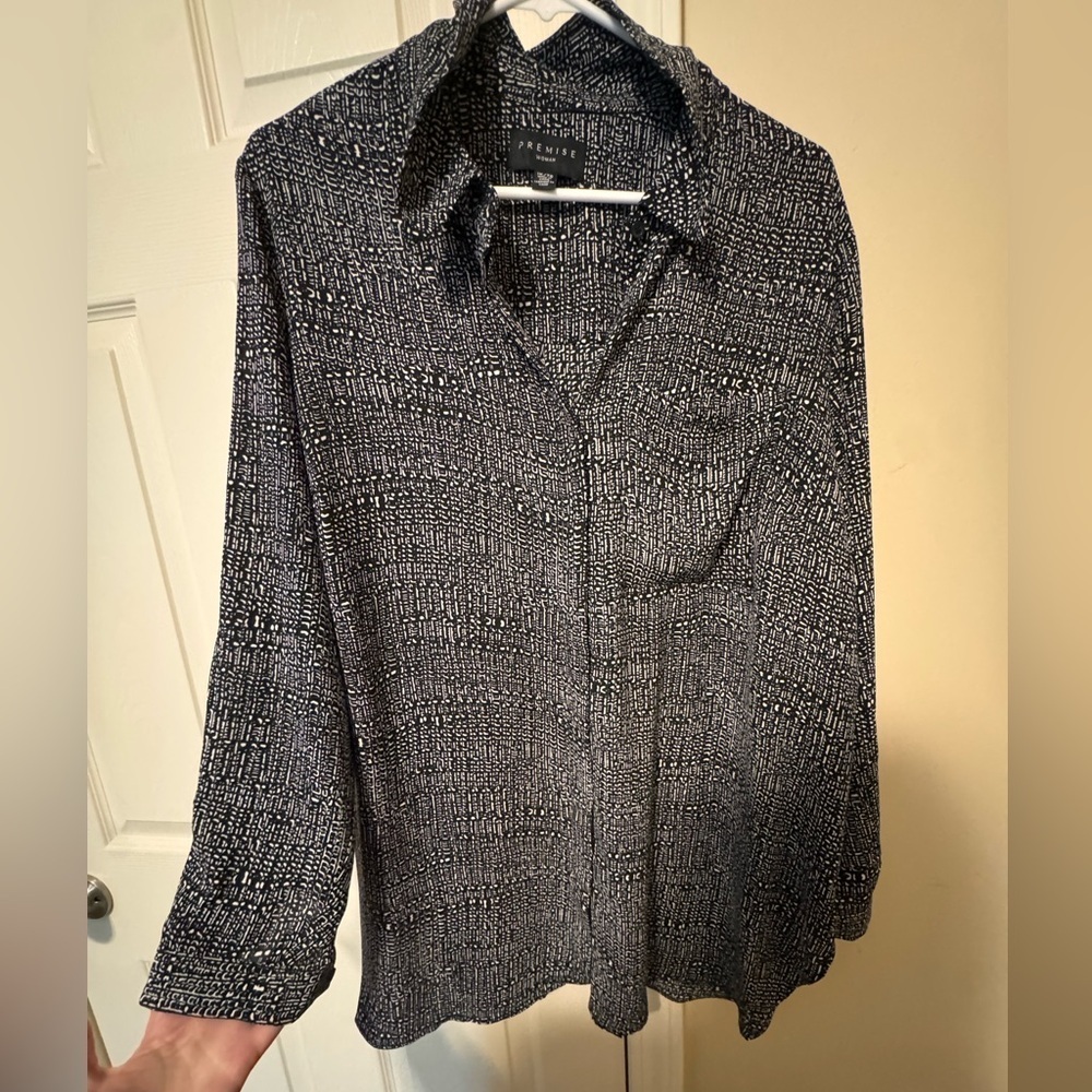 Premise Black and White Blouse